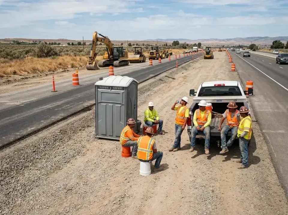 highway-road-construction-crew-007 — frequently asked questions, Porta Potty and Restroom Rentals in Springfield, OR